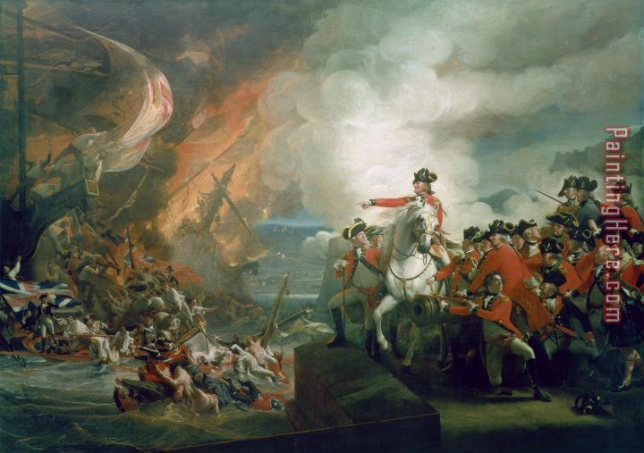 John Singleton Copley The Defeat of the Floating Batteries at Gibraltar
